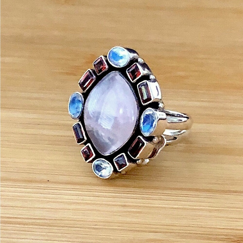 $84  Nicky Butler Estate Ring  Sterling Silver  Size 10  NB 925 INDIA